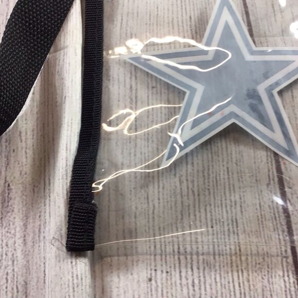 Dallas Cowboys, Clear Lanyard/Ticket Bag With Zipper - Picture 12 of 12